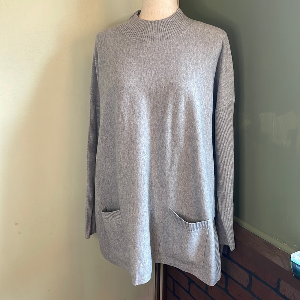 M/L Modern Soul Yarn mock Neck Sweater‎ AA23 6261
